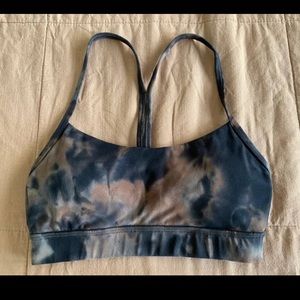 Lululemon Flow Y Bra Diamond Dye Pastel Pink